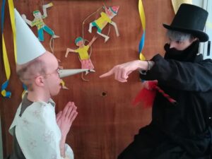 Pinocchio e Mangiafuoco per il Centro Hanna