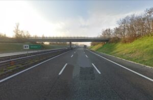 A26: a fuoco un autoarticolato fra Ovada e Predosa-Bettole