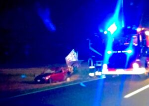 Traffico rallentato a causa di un incidente