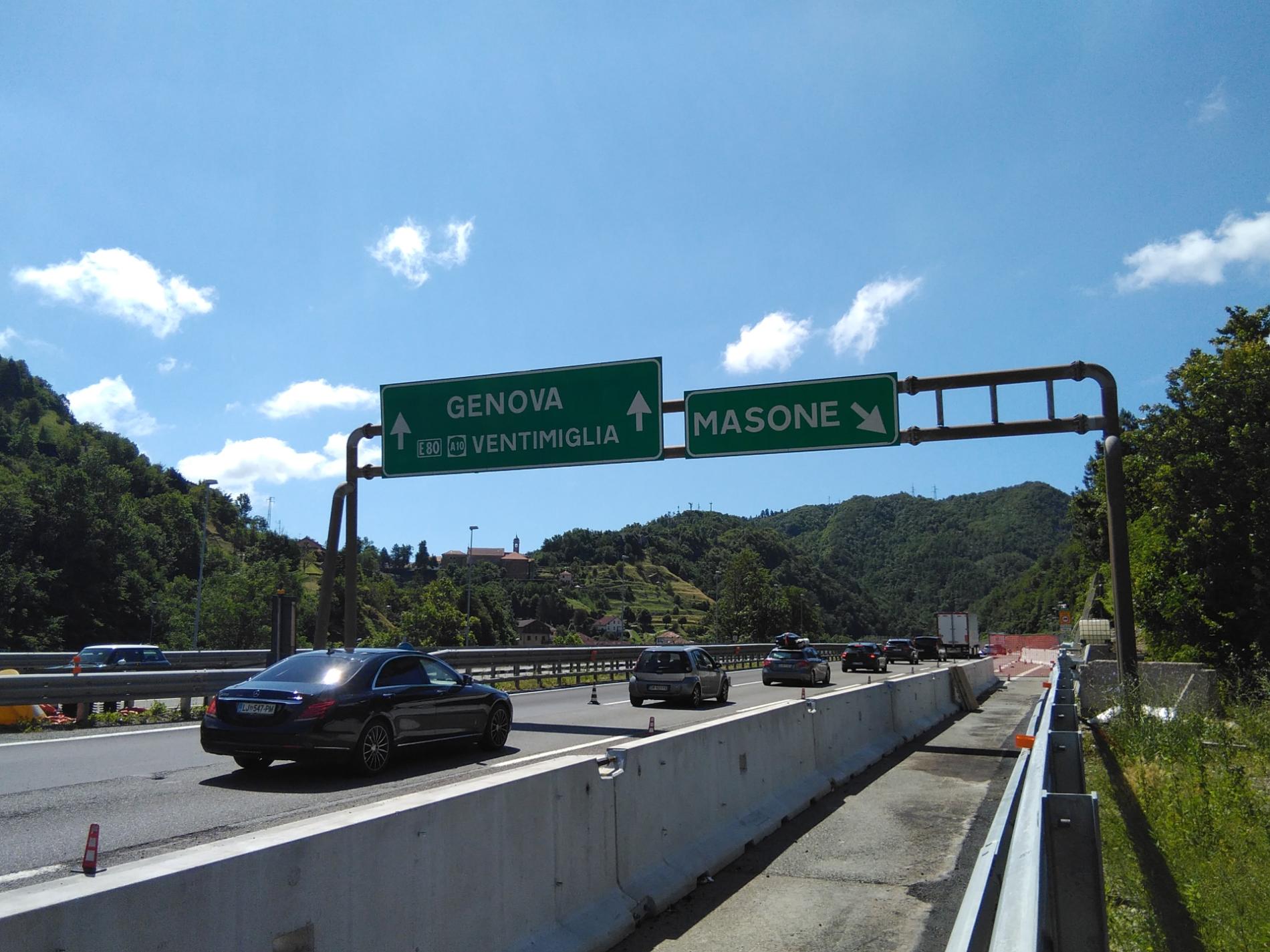 Autostrade: in Liguria stop ai cantieri per il ponte del 2 giugno