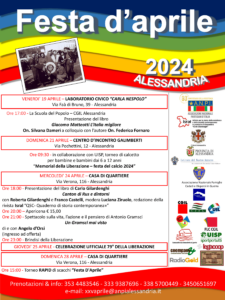 Festa d’Aprile, parole e musica per la pace