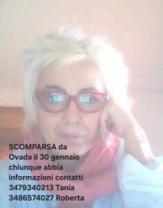 Donna scomparsa a Ovada: ricerche in corso