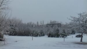 Neve abbondante in città e dei paesi dell’Ovadese